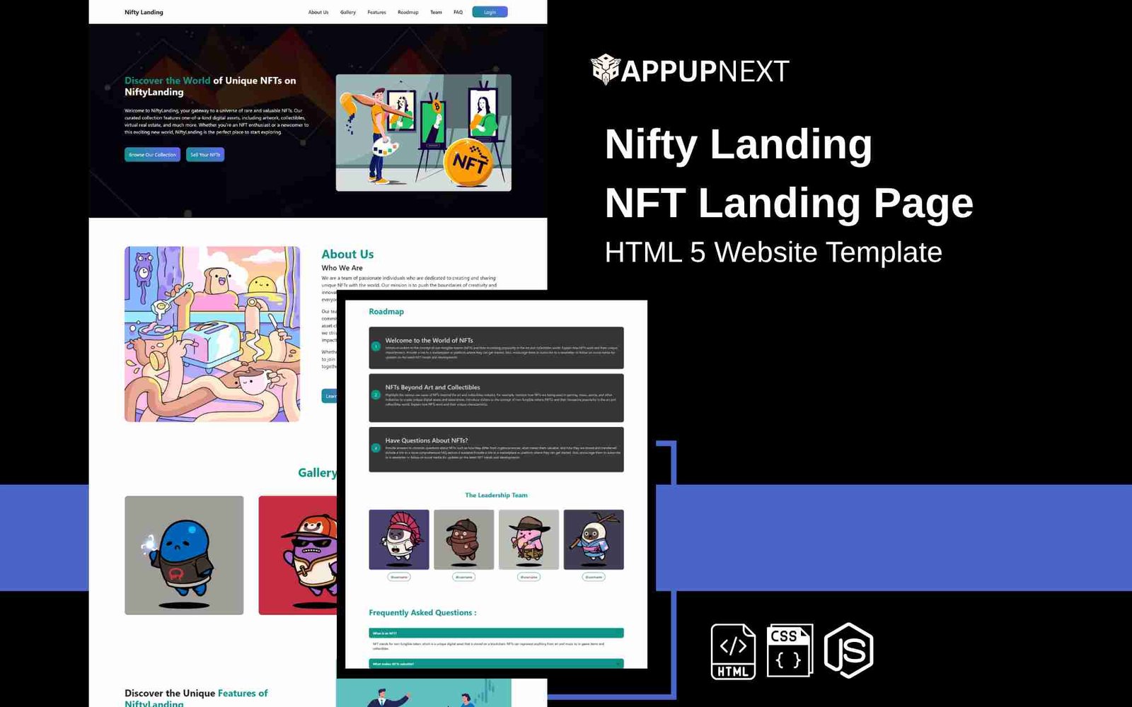 Nifty Landing - NFT Landing Page - HTML 5 Website Template