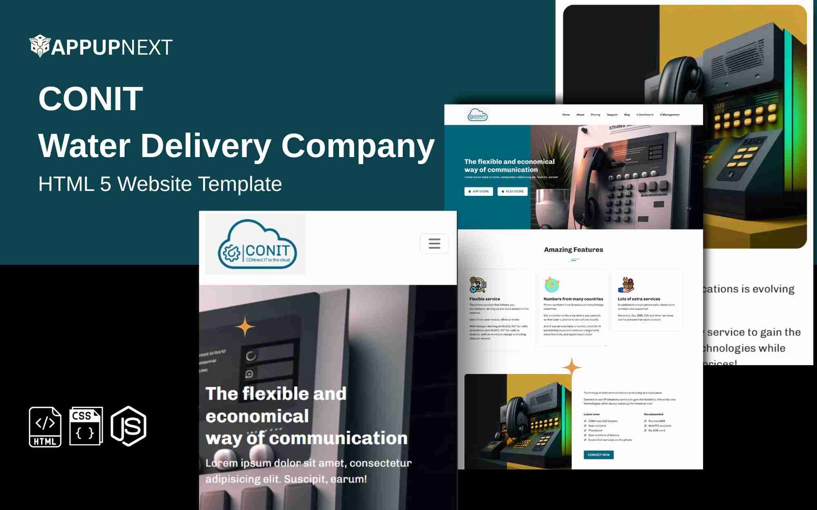 CONIT - Water Delivery Company - HTML 5 Website Template