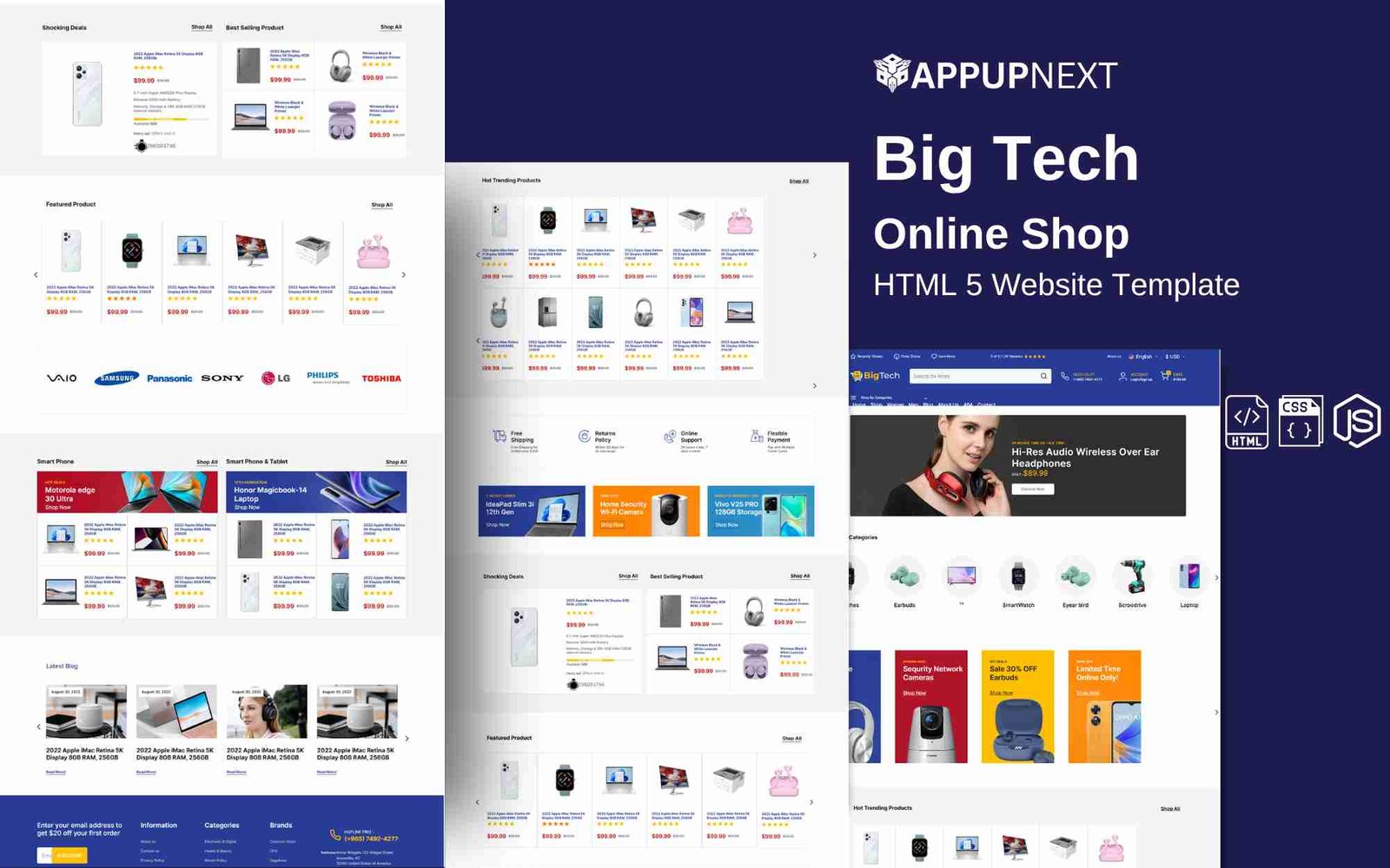 Big Tech  - Online Shop - HTML 5 Website Template