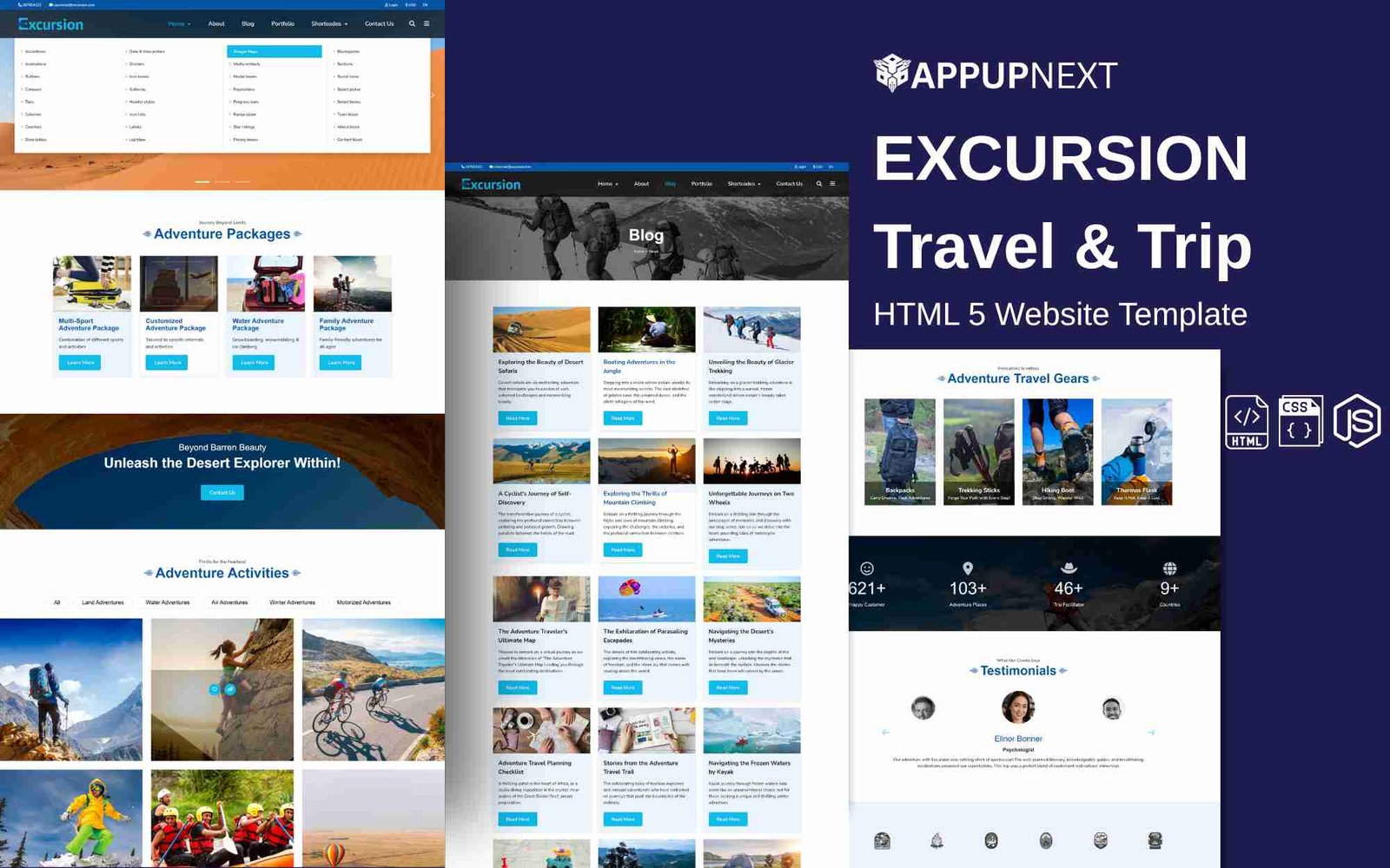 EXCURSION- Travel & Trip - HTML 5 Website Template - v1