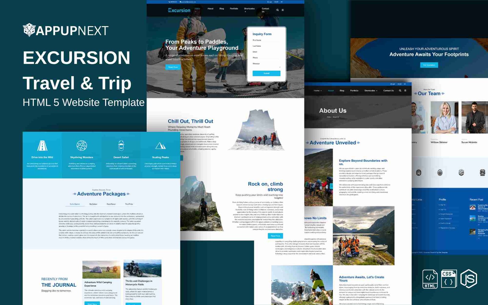 EXCURSION- Travel & Trip - HTML 5 Website Template - v2