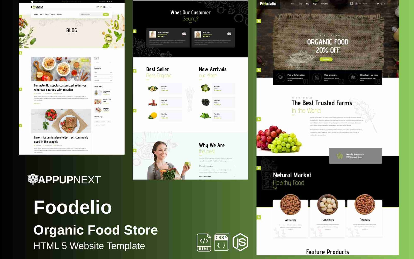 Foodelio - Organic Food Store - HTML 5 Website Template - v5