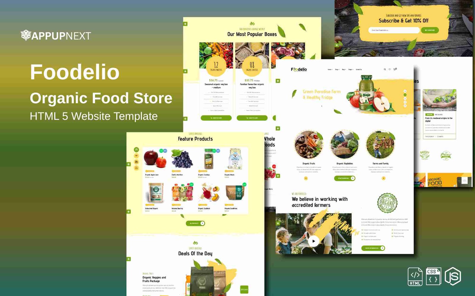 Foodelio - Organic Food Store - HTML 5 Website Template - v7