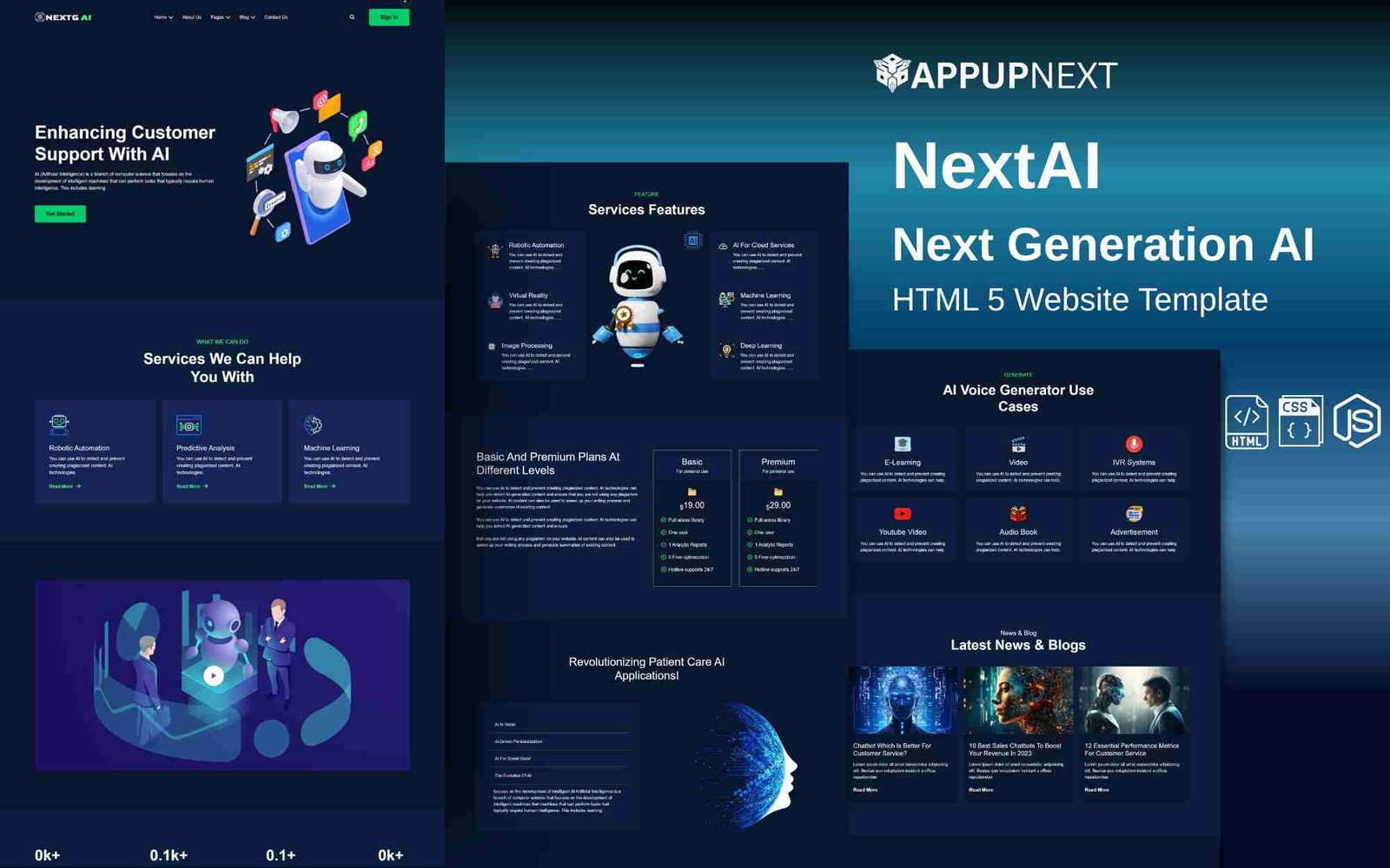 NextAI - Next Generation AI - HTML 5 Website Template - v2