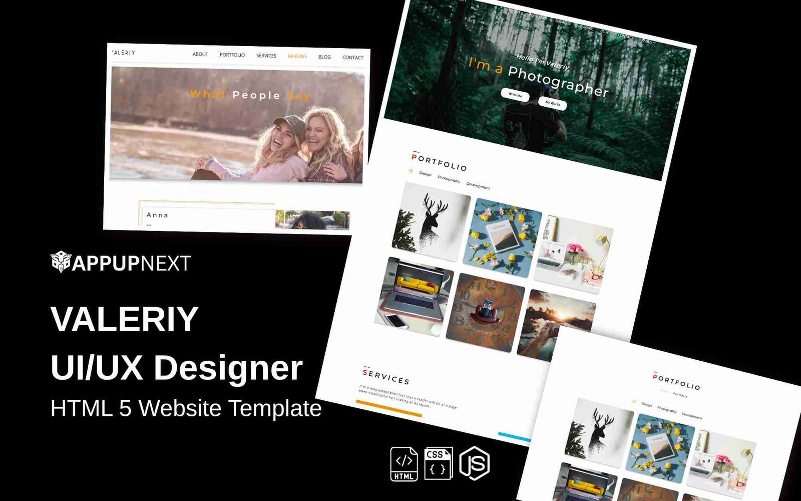 VALERIY - UI/UX Designer  - HTML 5 Website Template - v1