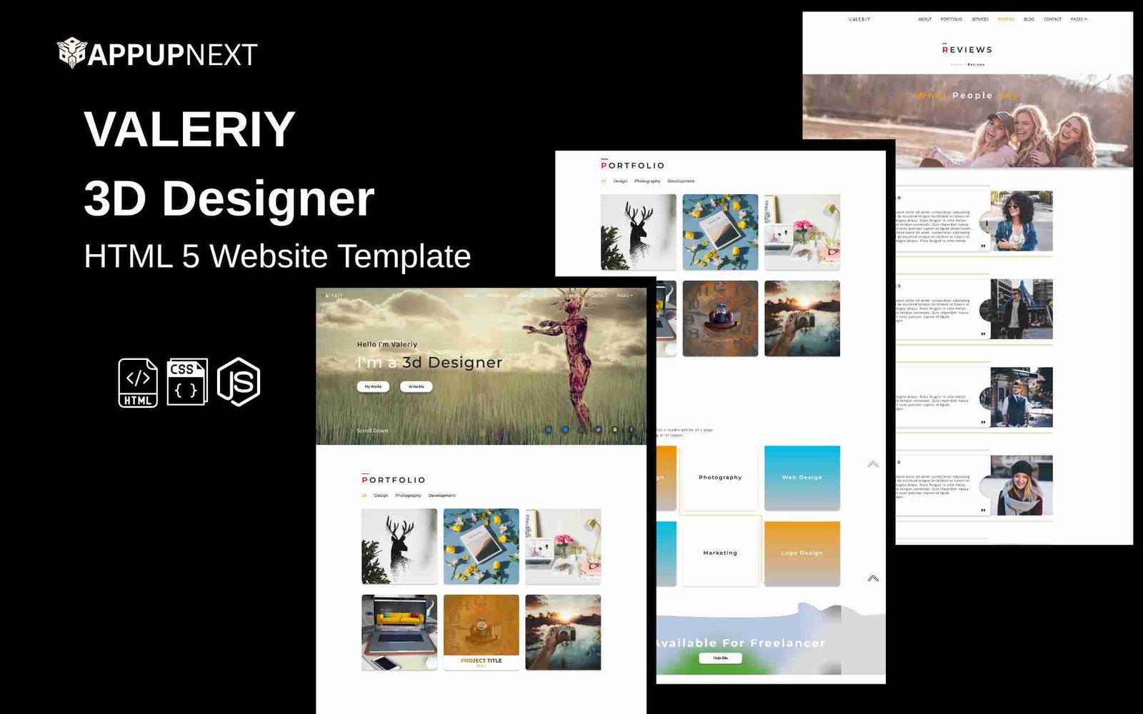 VALERIY - 3D Designer - HTML 5 Website Template - v5