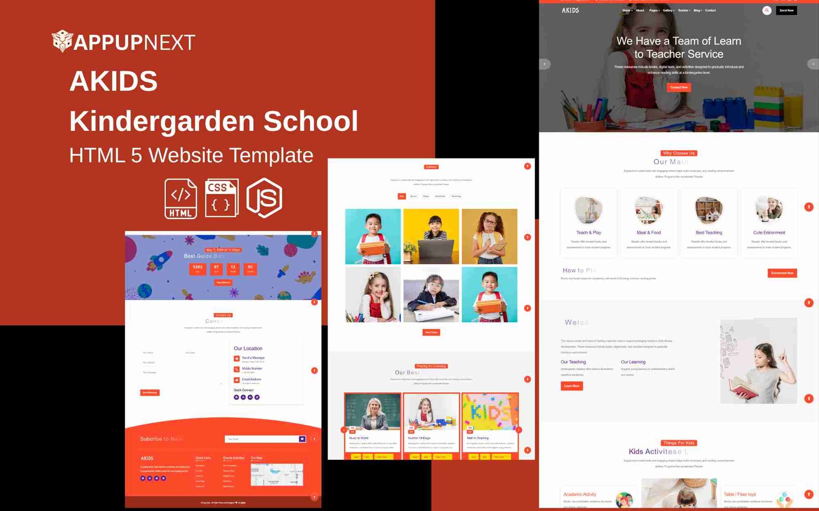 AKIDS - Kindergarden School - HTML 5 Website Template - v1