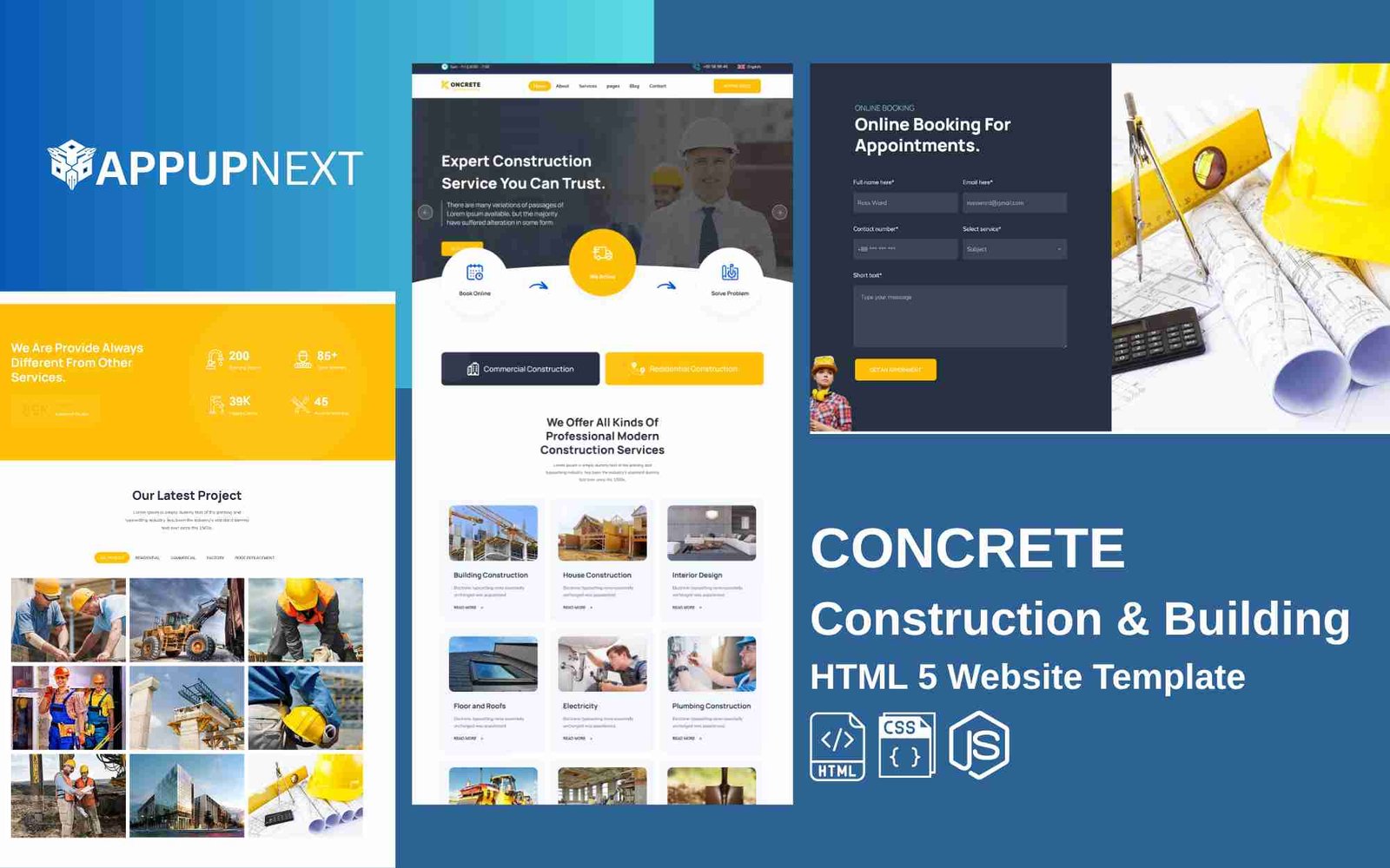 CONCRETE - Construction & Building - HTML 5 Website Template - v1