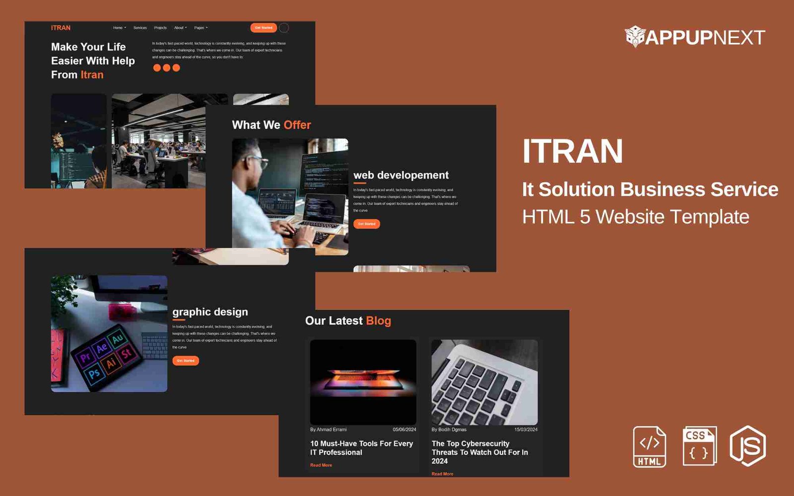 ITRAN - It Solution Business Service  - HTML 5 Website Template