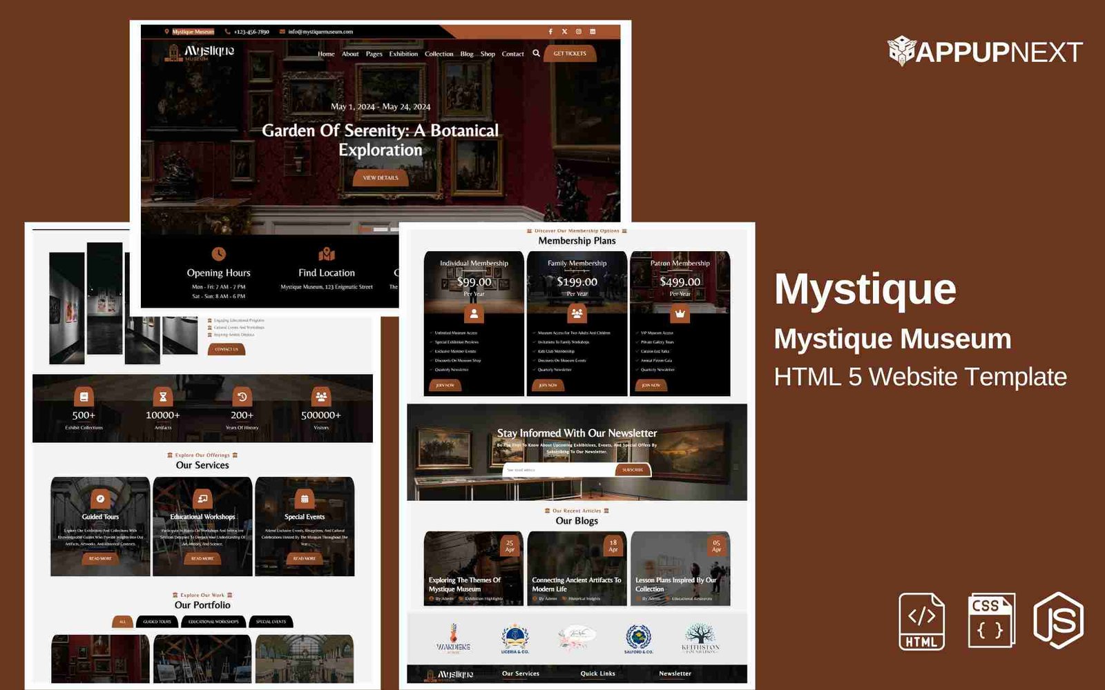 Mystique - Mystique Museum - HTML 5 Website Template