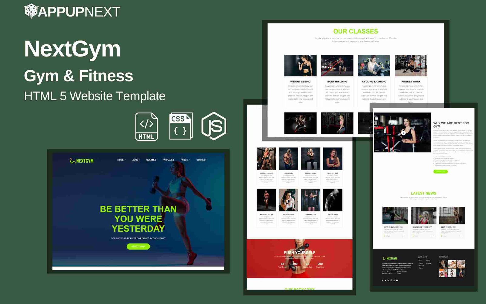 NextGym - Gym & Fitness - HTML 5 Website Template - v2