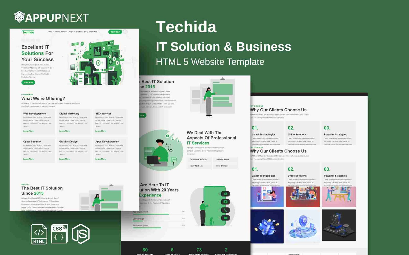 Techida - IT Solution & Business - HTML 5 Website Template