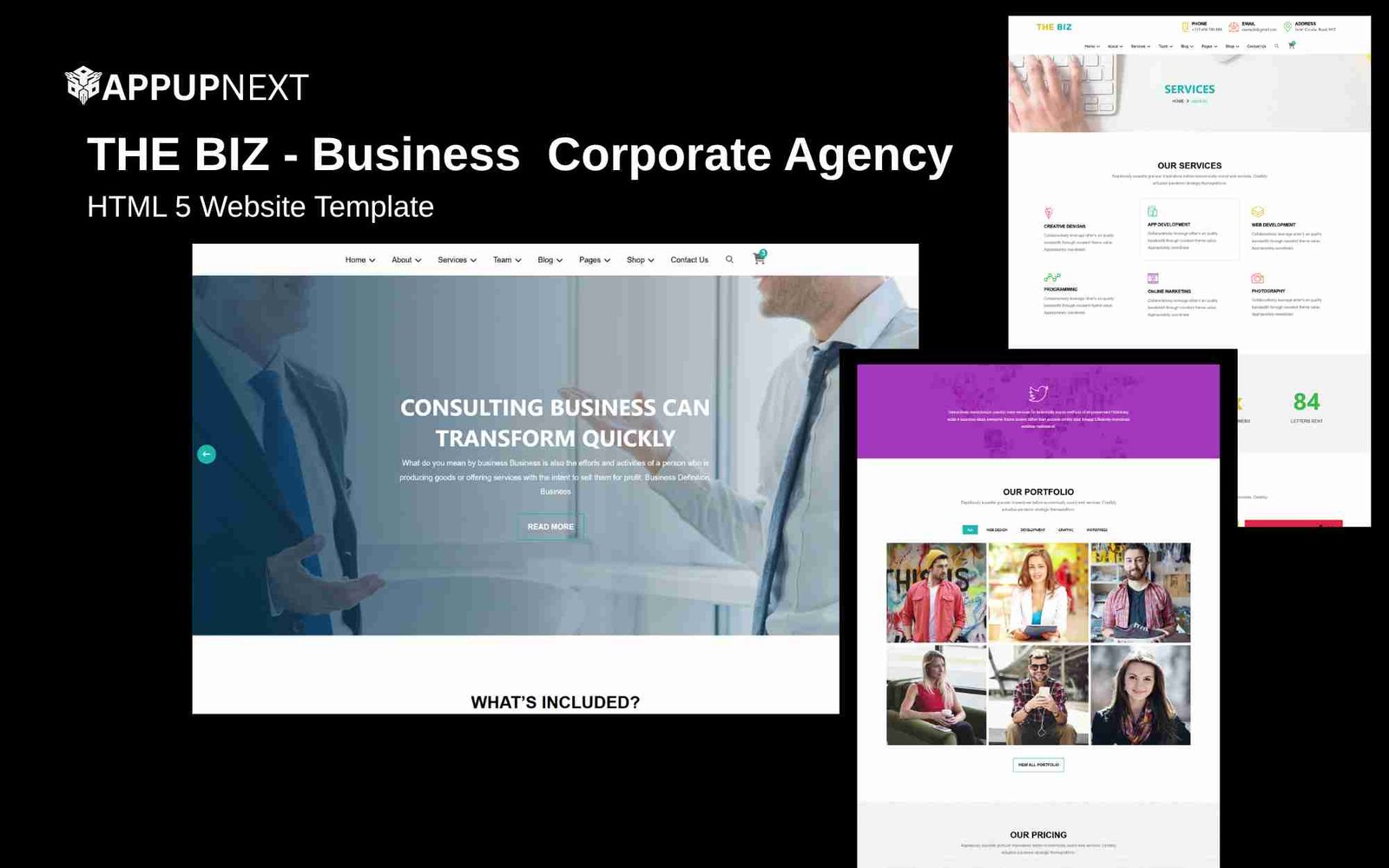 THE BIZ - Business  Corporate Agency - HTML 5 Website Template - v2