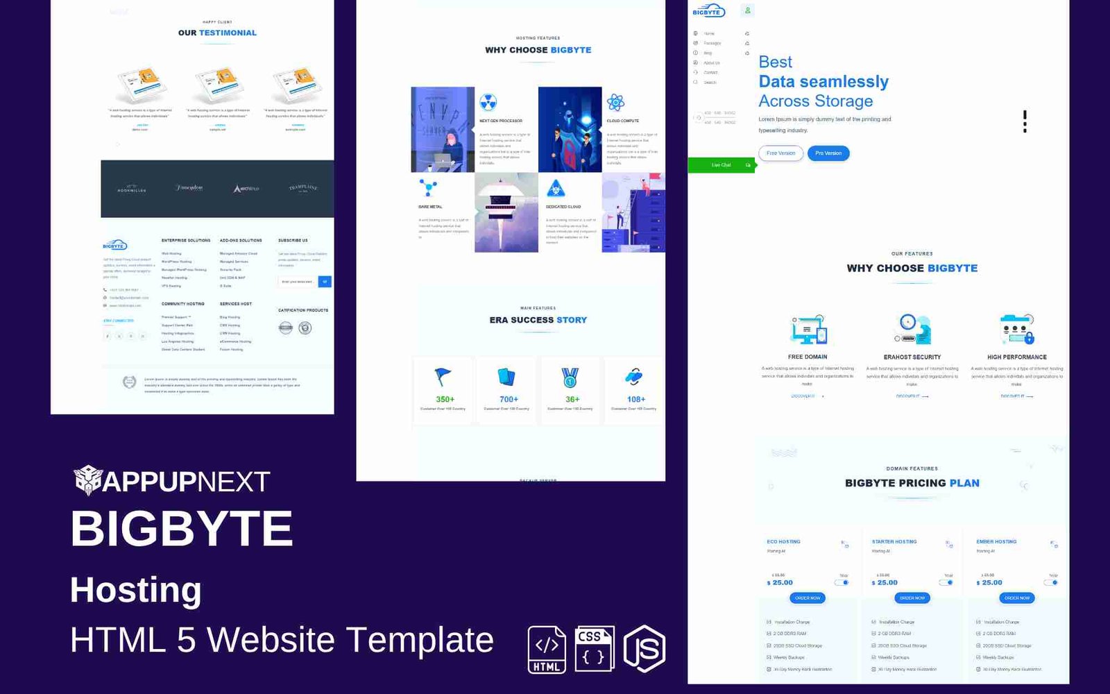 BIGBYTE - Hosting - HTML 5 Website Template