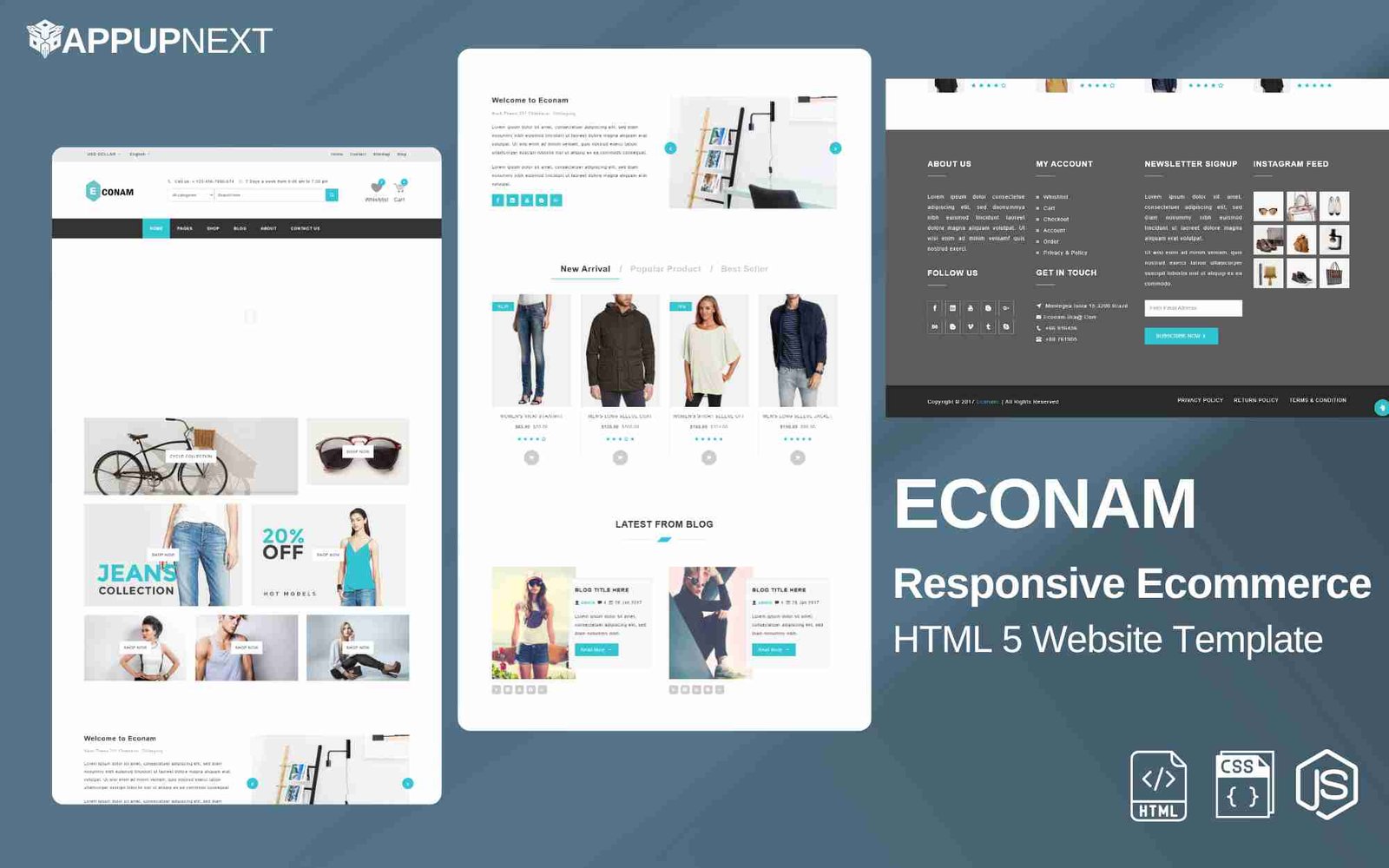 ECONAM - Responsive Ecommerce - HTML 5 Website Template - v2