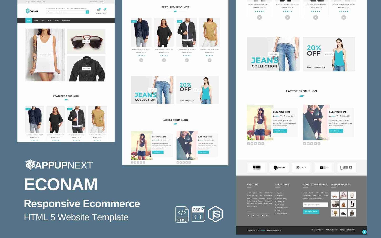 ECONAM - Responsive Ecommerce - HTML 5 Website Template - v3