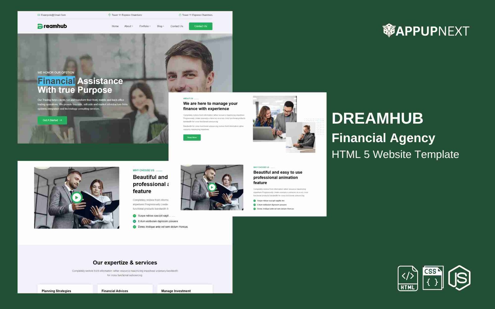 DREAMHUB - Financial Agency - HTML 5 Website Template
