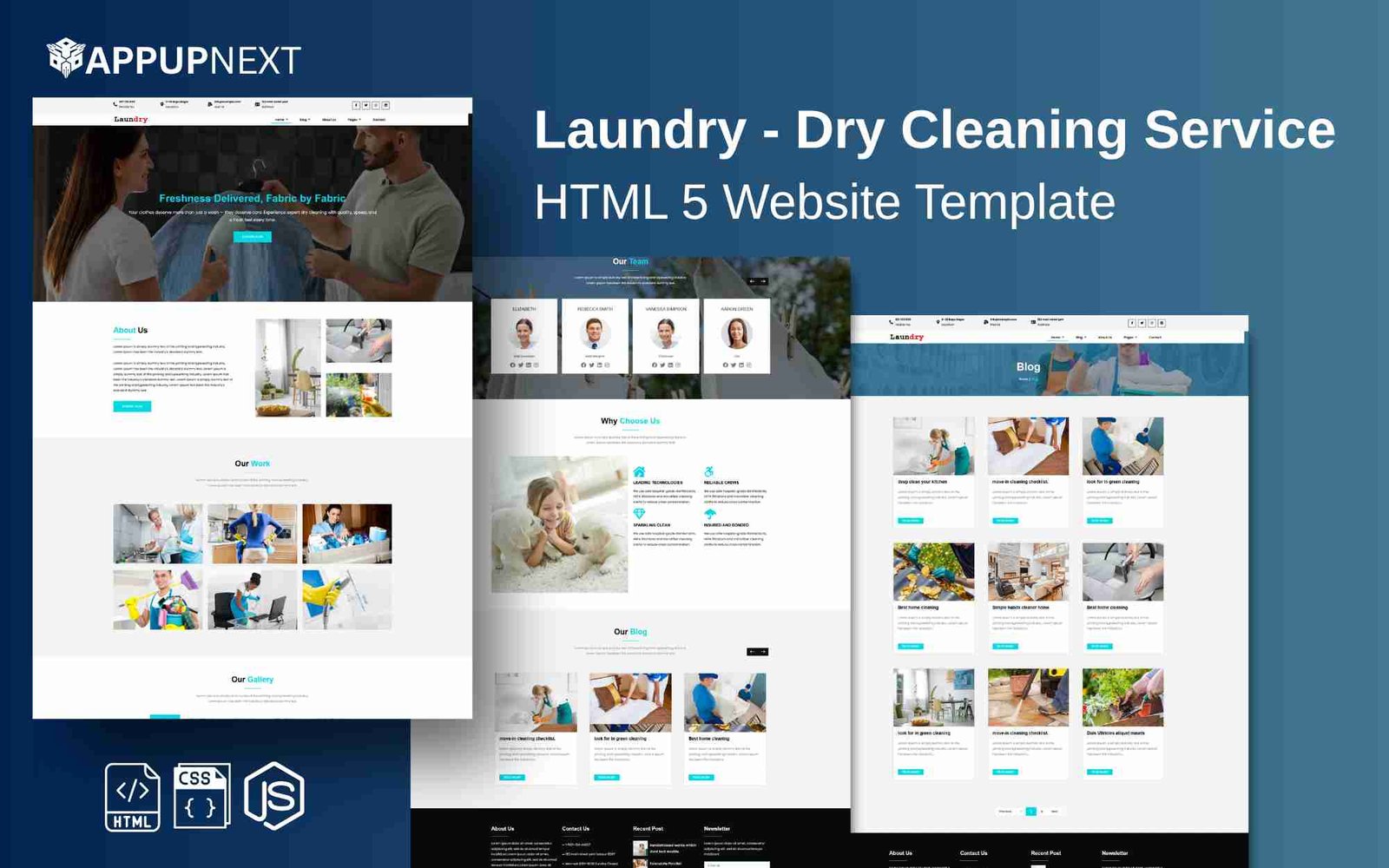 Laundry - Dry Cleaning Service - HTML 5 Website Template