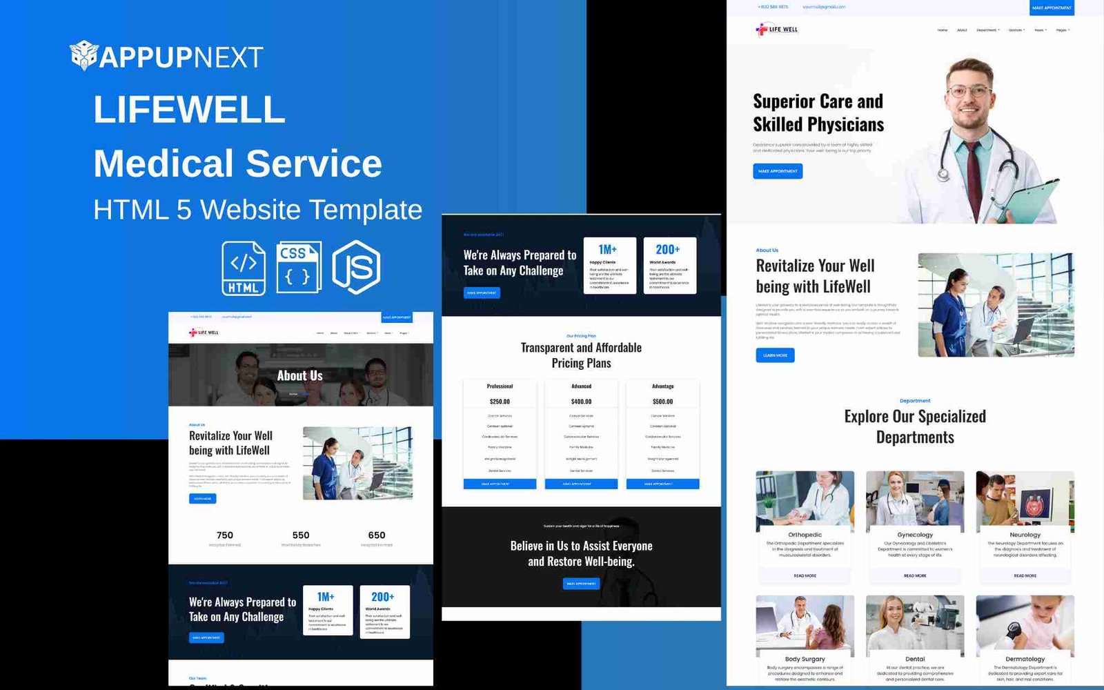 LIFEWELL - Medical Service - HTML 5 Website Template