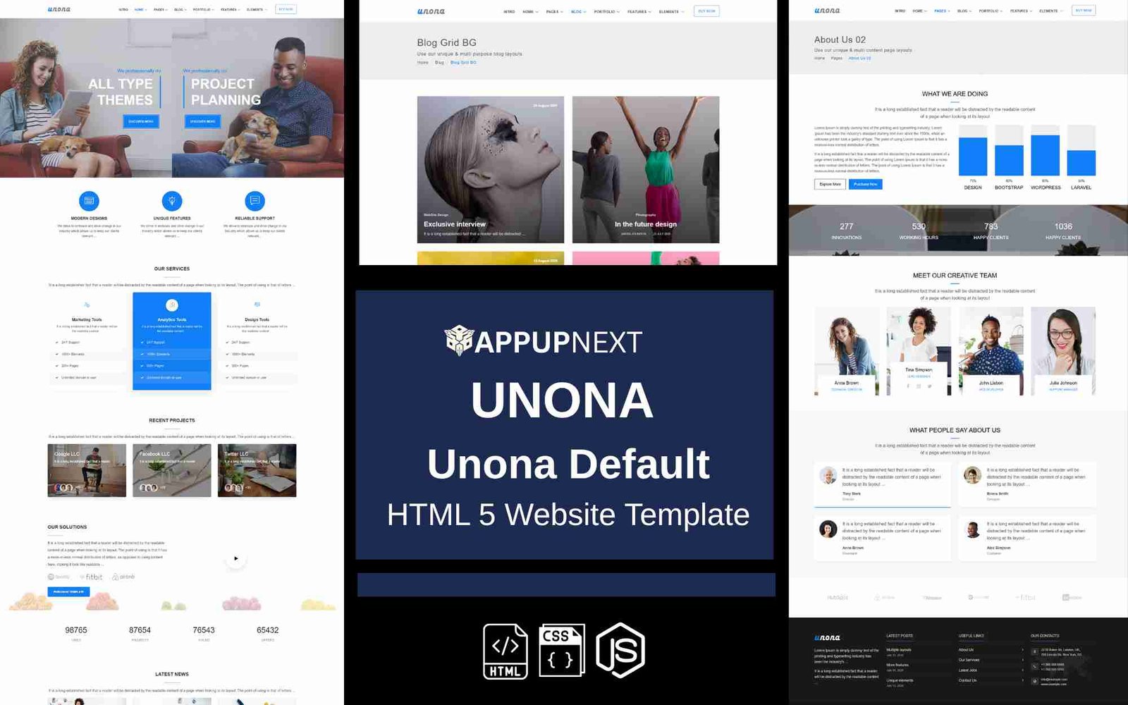 UNONA - Unona Default - HTML 5 Website Template - v7