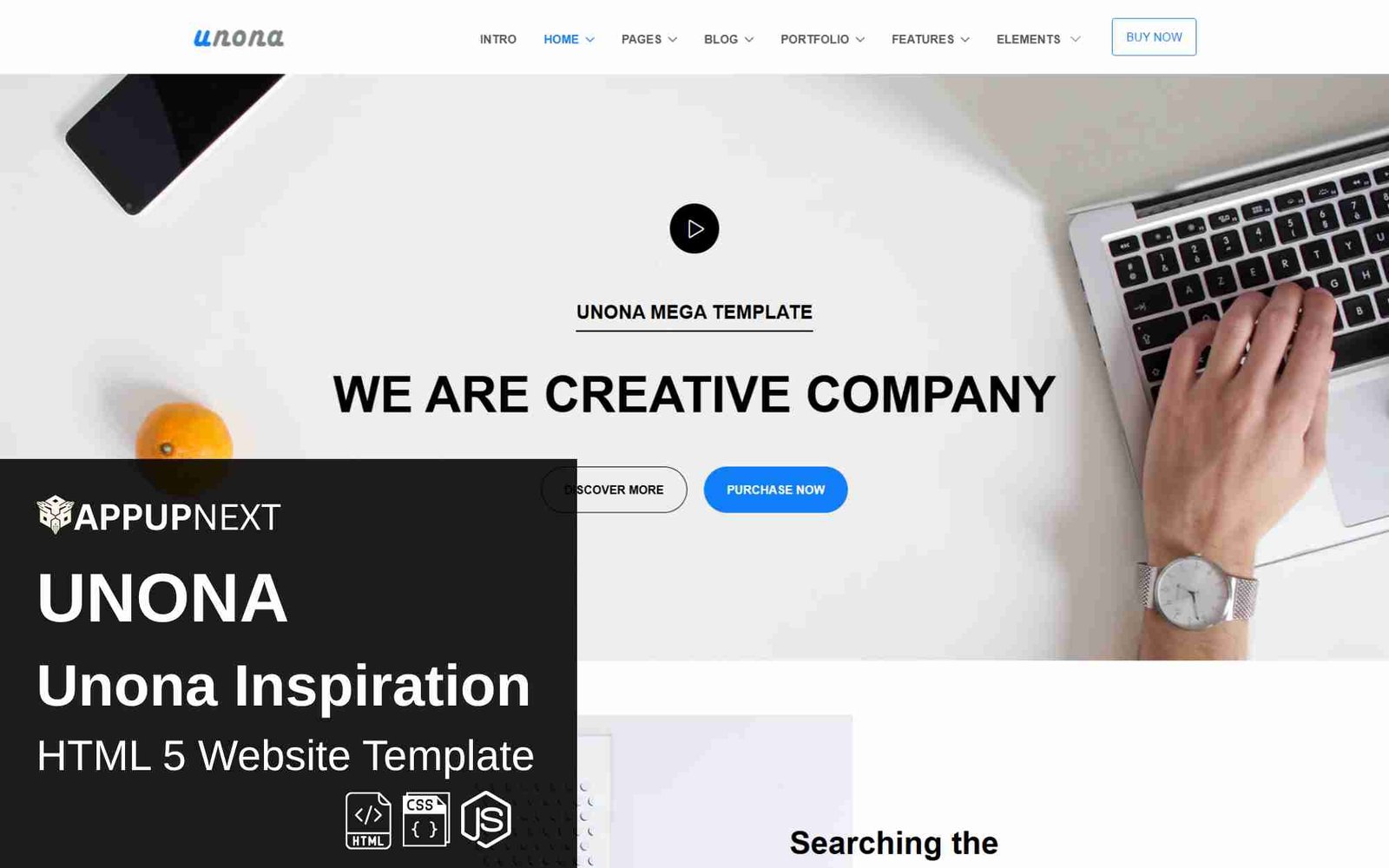 UNONA - Unona Inspiration - HTML 5 Website Template - v10