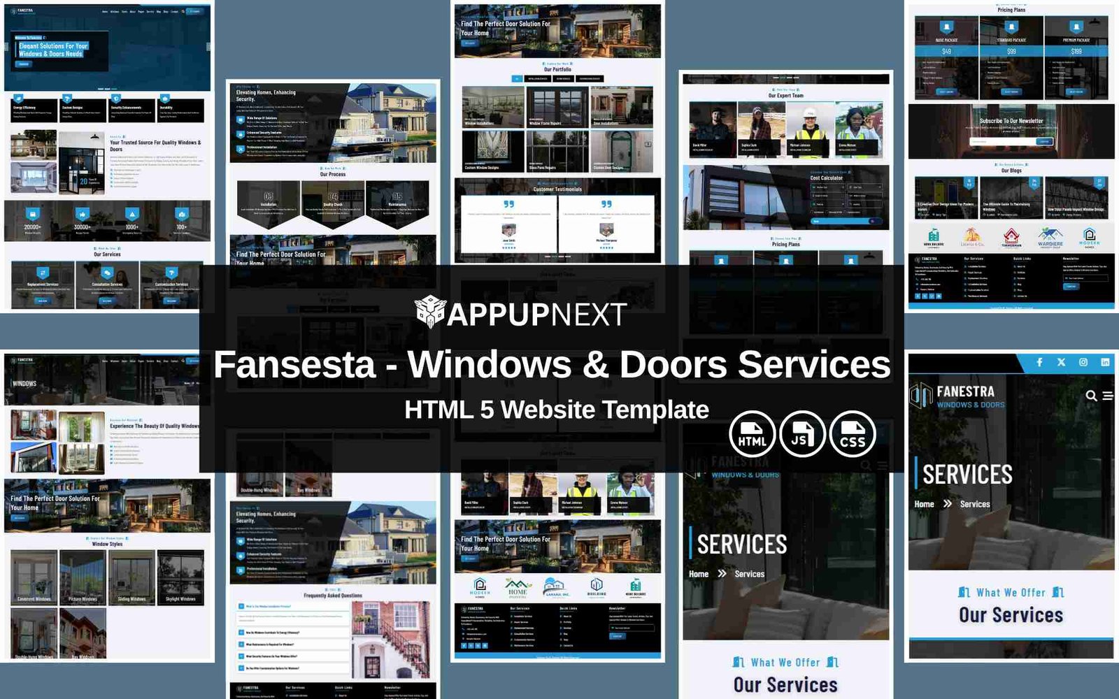 Fansesta - Windows & Doors Services - HTML 5 Website Template