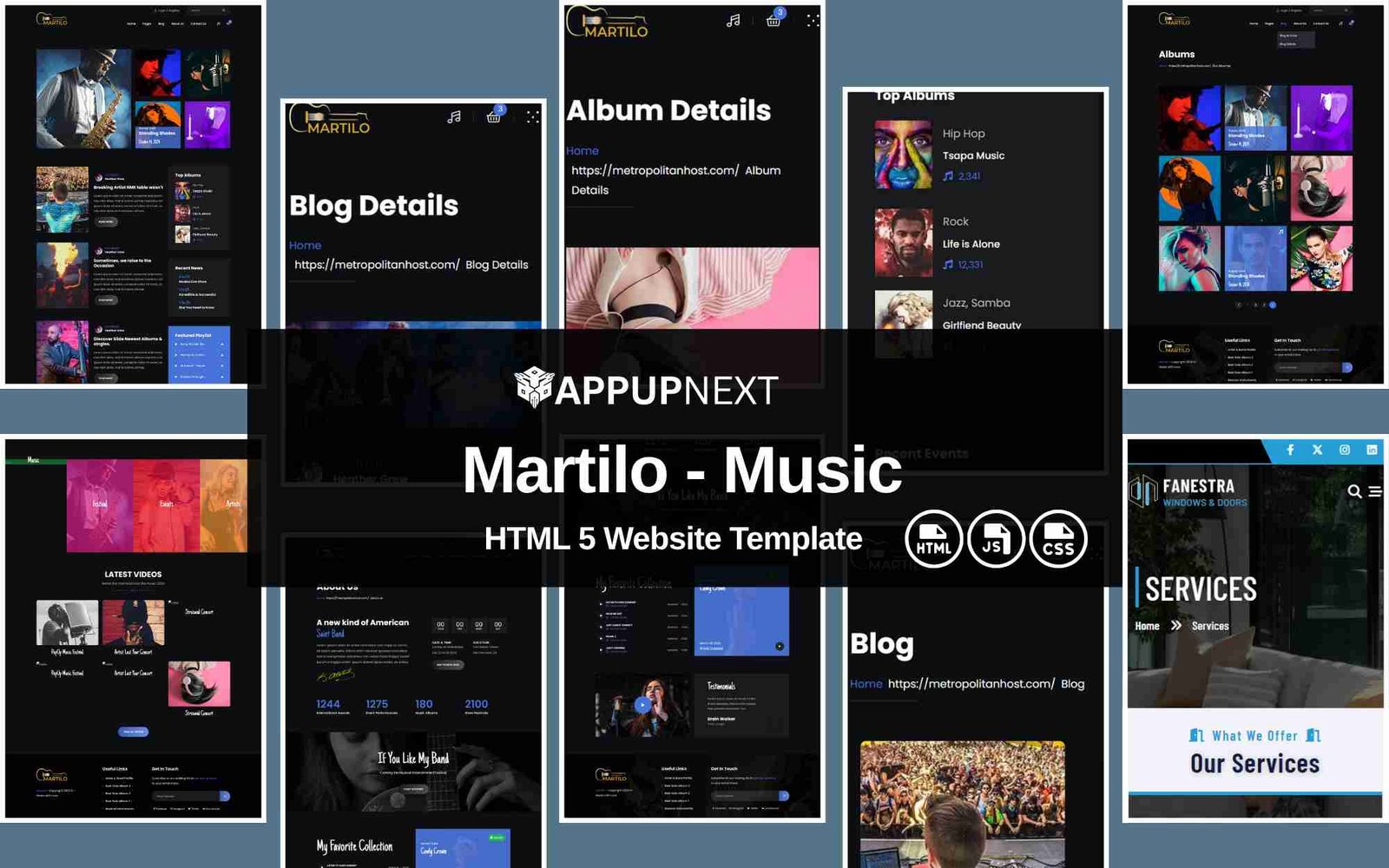 Martilo - Music- HTML 5 Website Template