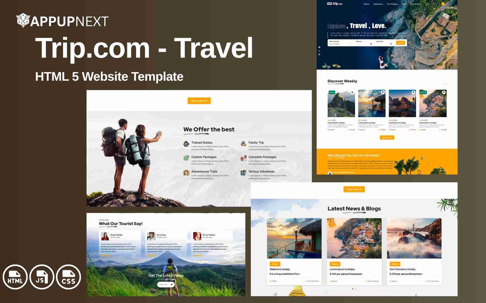 Trip.com - Travel - HTML 5 Website Template