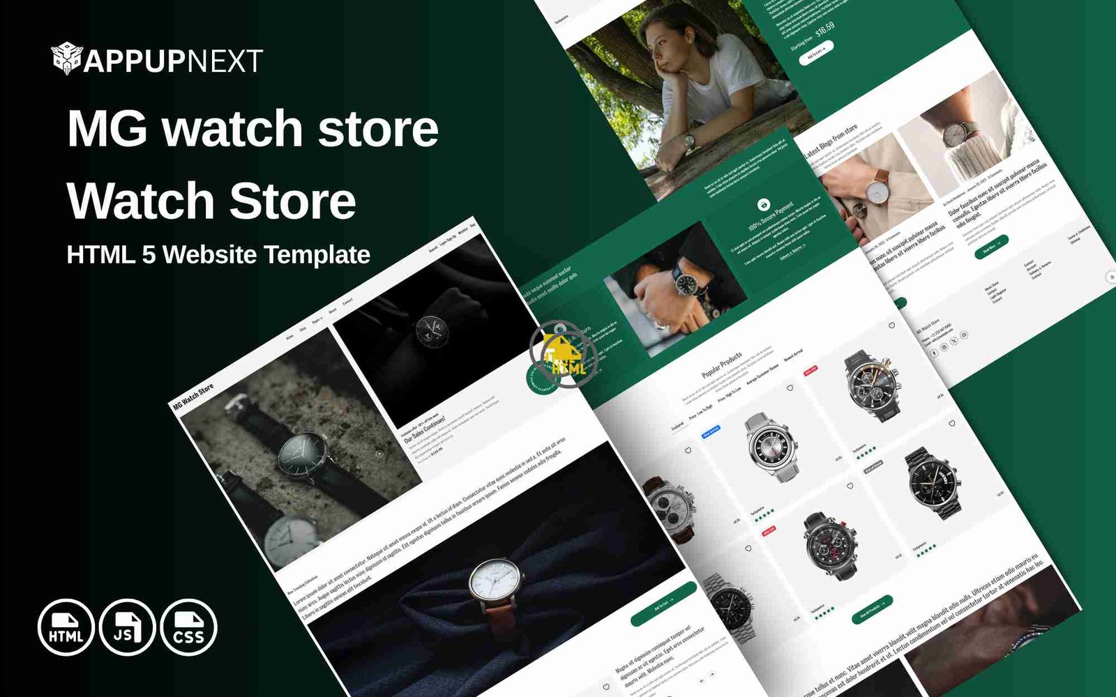MG watch store - Watch Store- HTML 5 Website Template