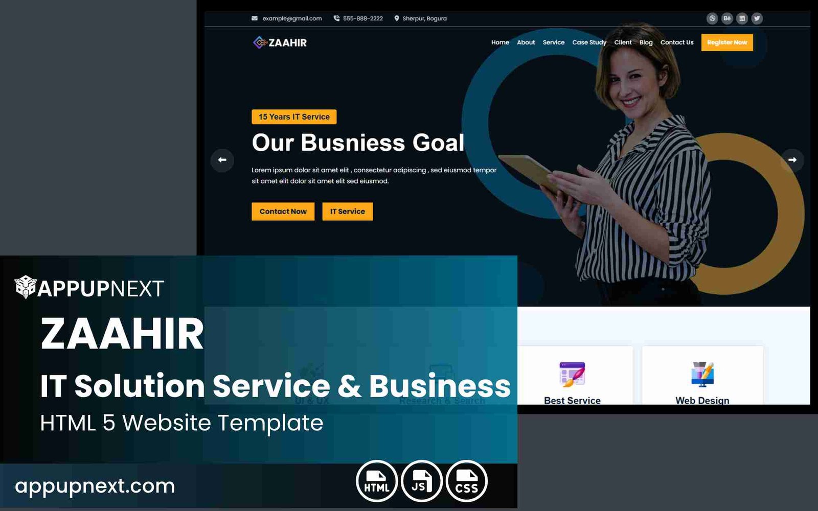 ZAAHIR - IT Solution Service & Business - HTML 5 Website Template - v2