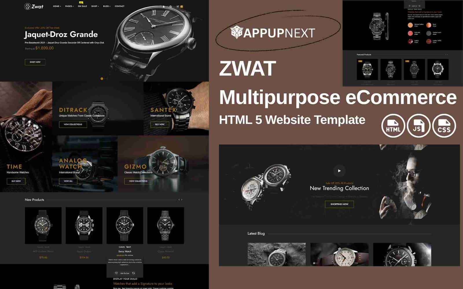 ZWAT - Multipurpose eCommerce - HTML 5 Website Template - v1