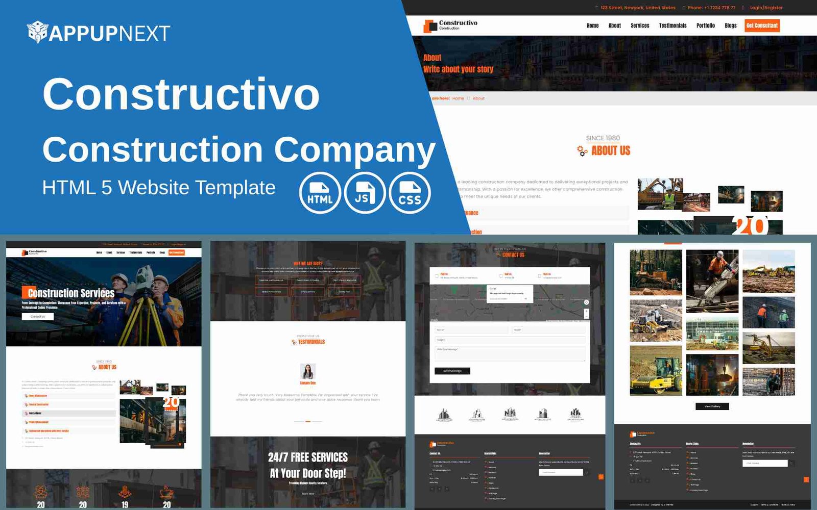 Constructivo - Construction Company - HTML 5 Website Template