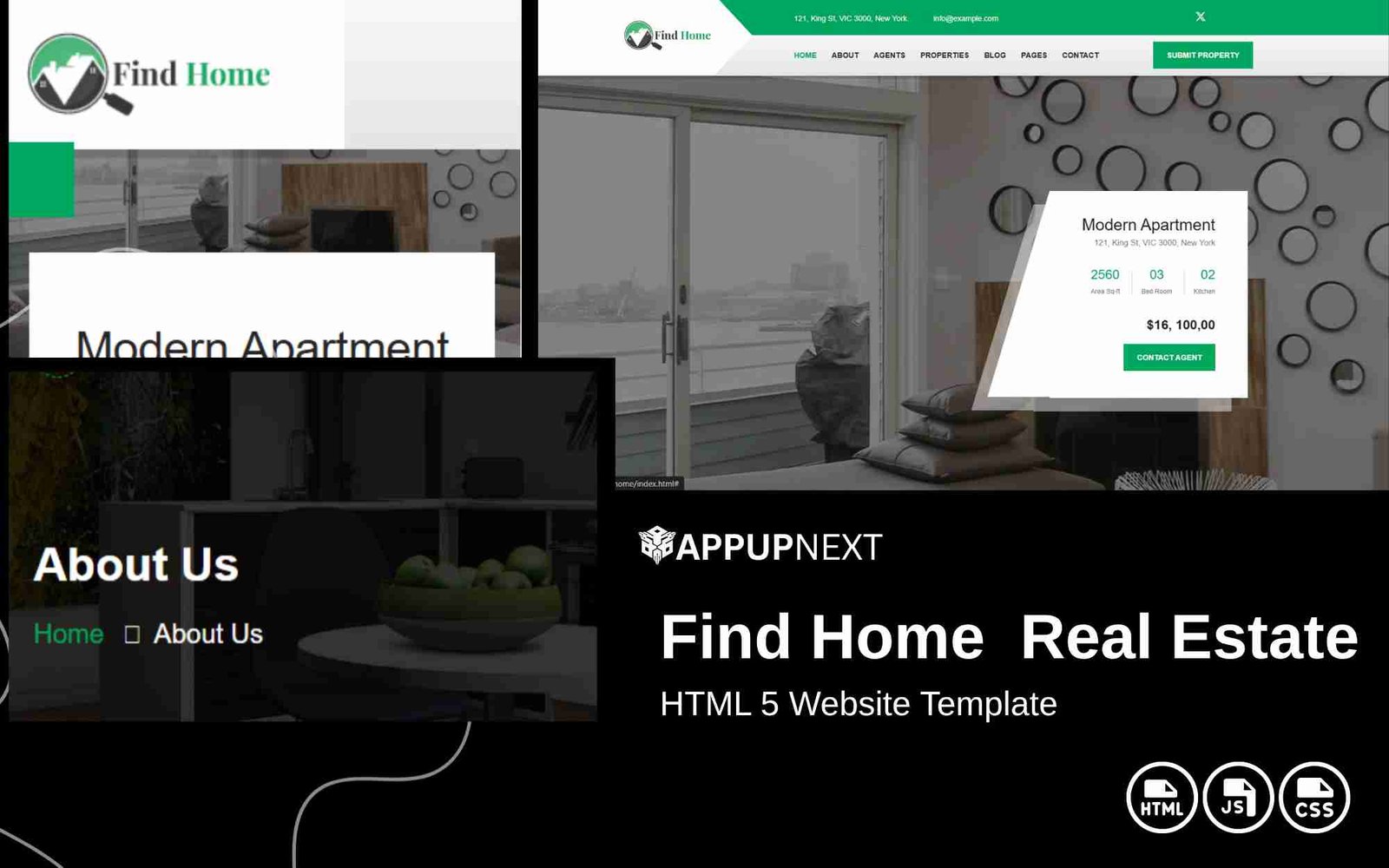 Find Home  Real Estate - HTML 5 Website Template - v1