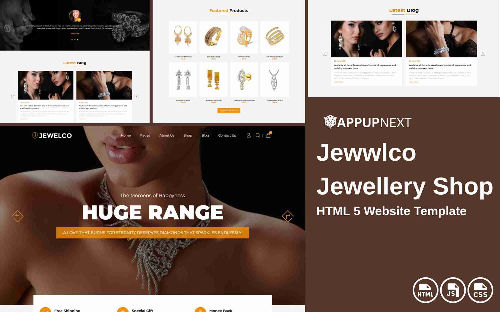 Jewwlco - Jewellery Shop - HTML 5 Website Template