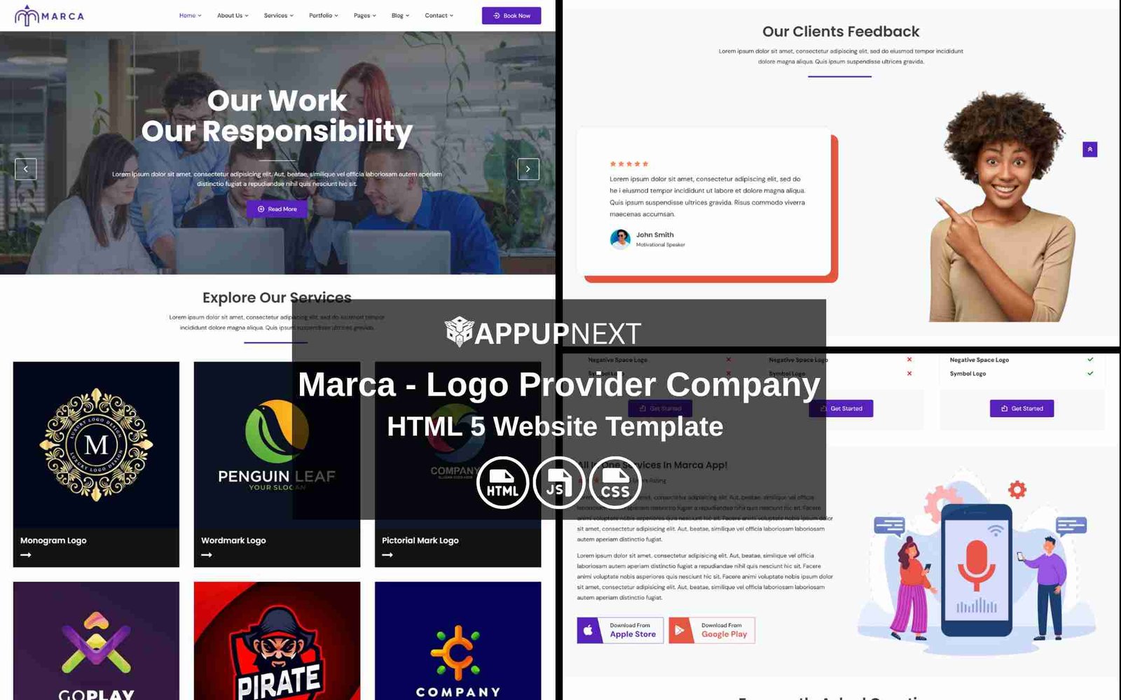 Marca - Logo Provider Company - HTML 5 Website Template - v1