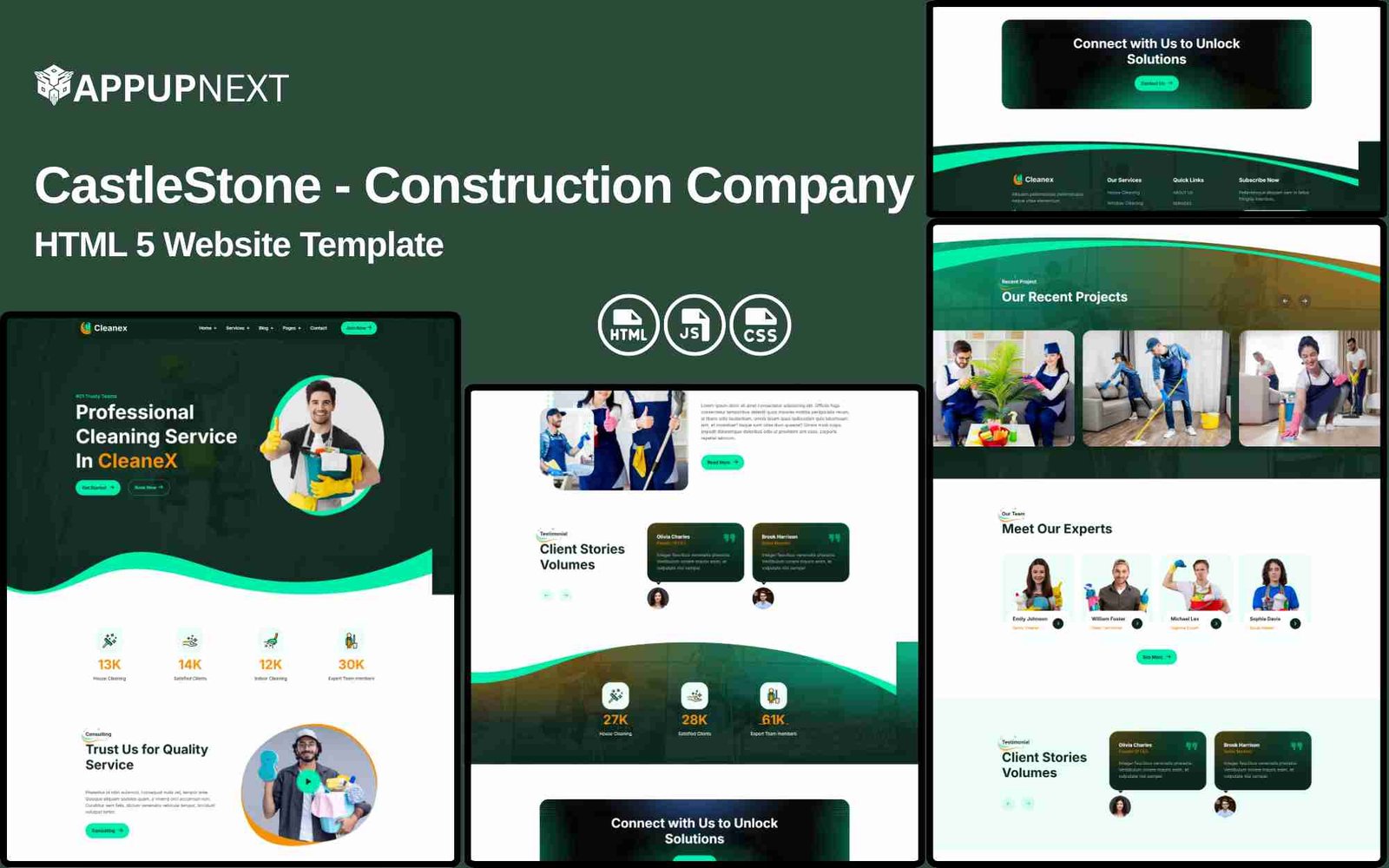 Cleanex - Cleaning Service Business - HTML 5 Website Template - v2