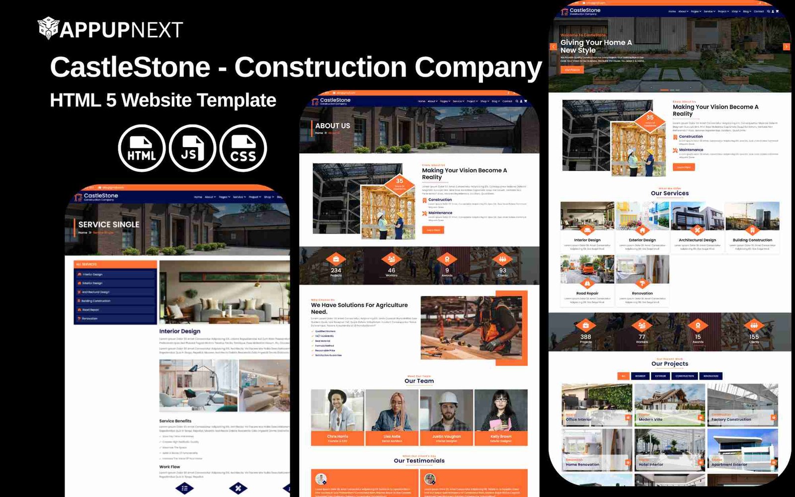 CastleStone - Construction Company - HTML 5 Website Template