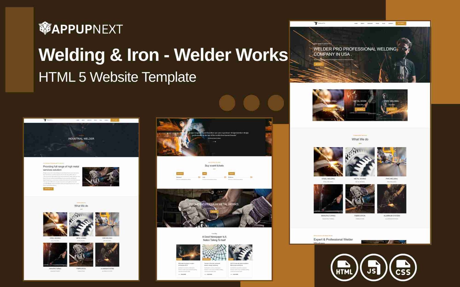 Welding & Iron - Welder Works- HTML 5 Website Template