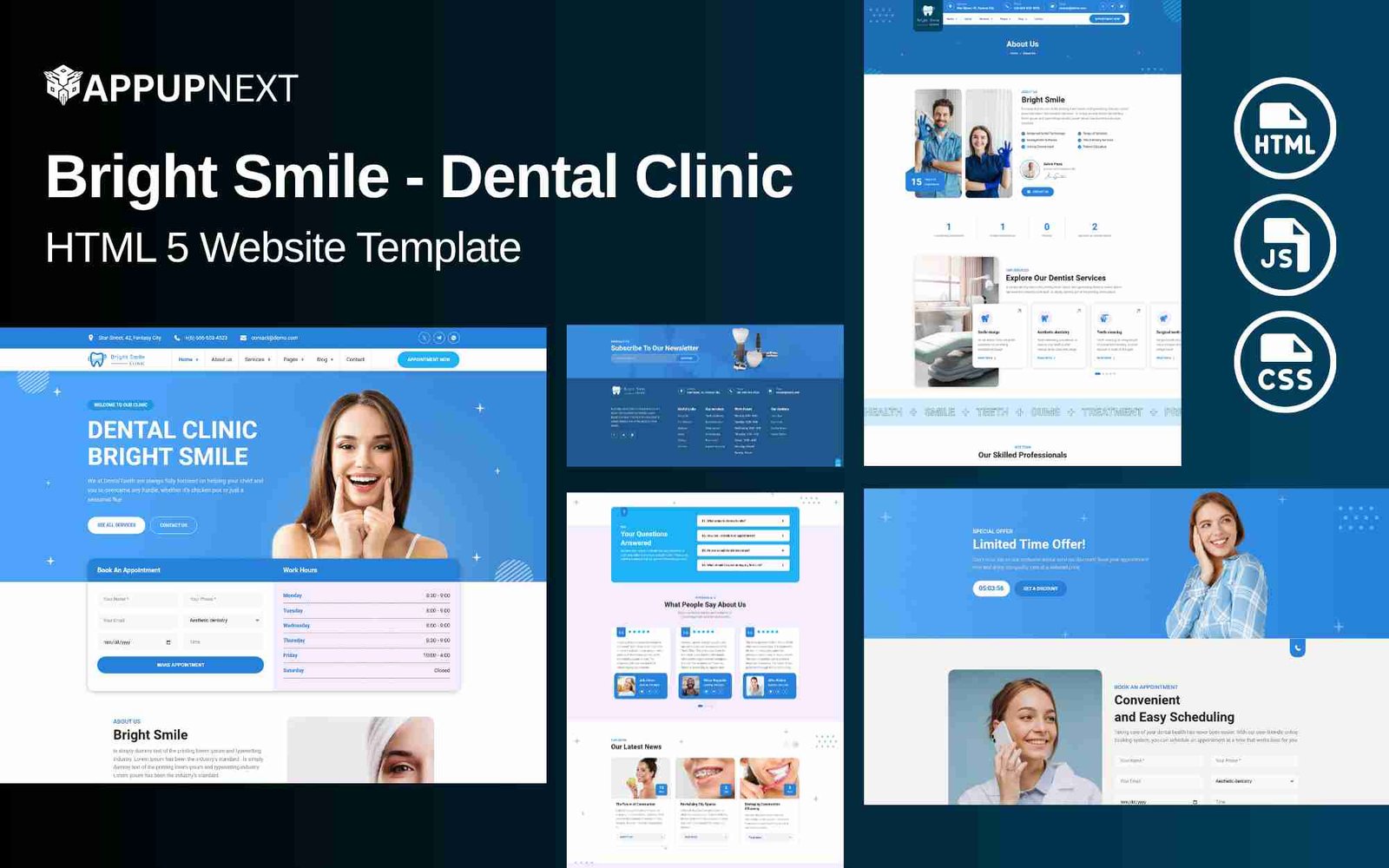 Bright Smile - Dental Clinic - HTML 5 Website Template - v2