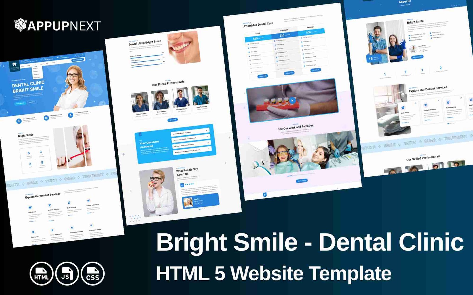 Bright Smile - Dental Clinic - HTML 5 Website Template - v1