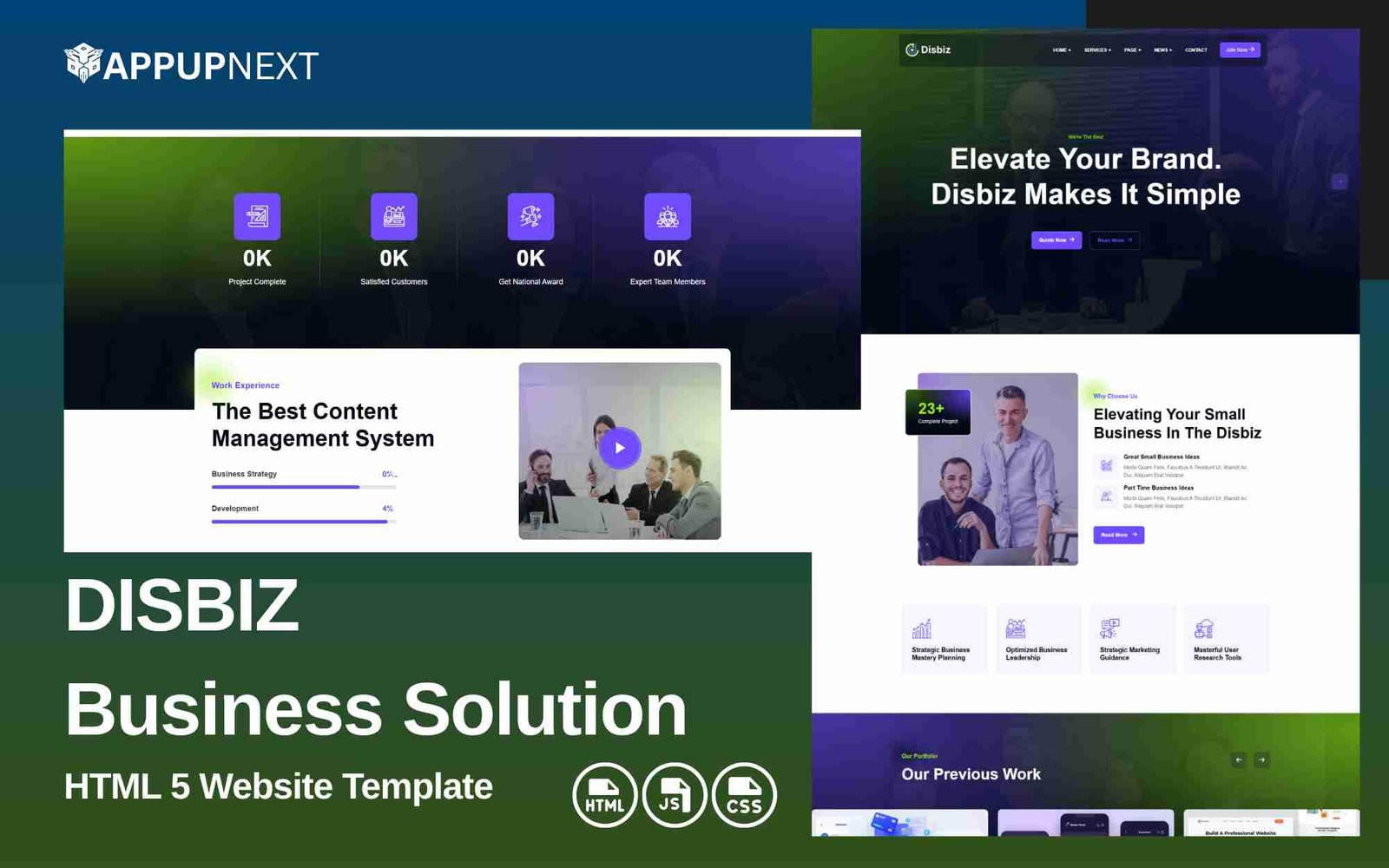 DISBIZ - Business Solution - HTML 5 Website Template - v1