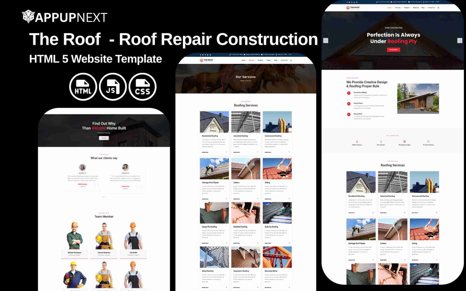 The Roof  - Roof Repair Construction - HTML 5 Website Template - v1