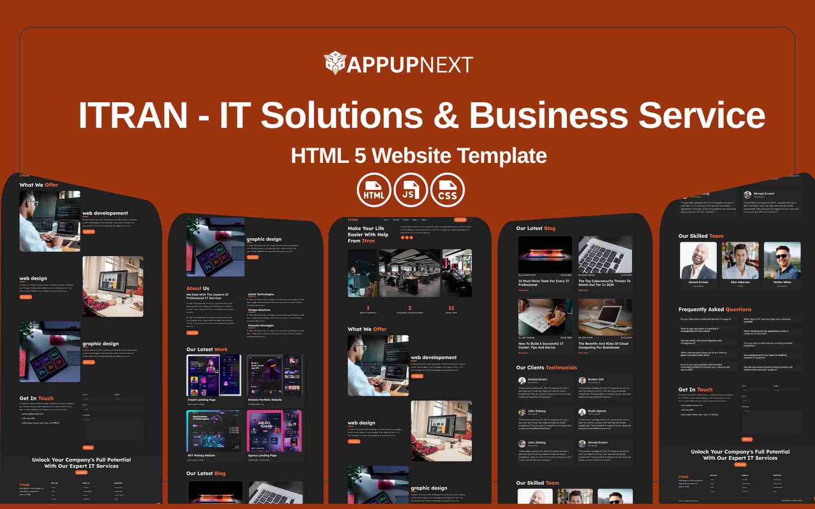 ITRAN - IT Solutions & Business Service - HTML 5 Website Template