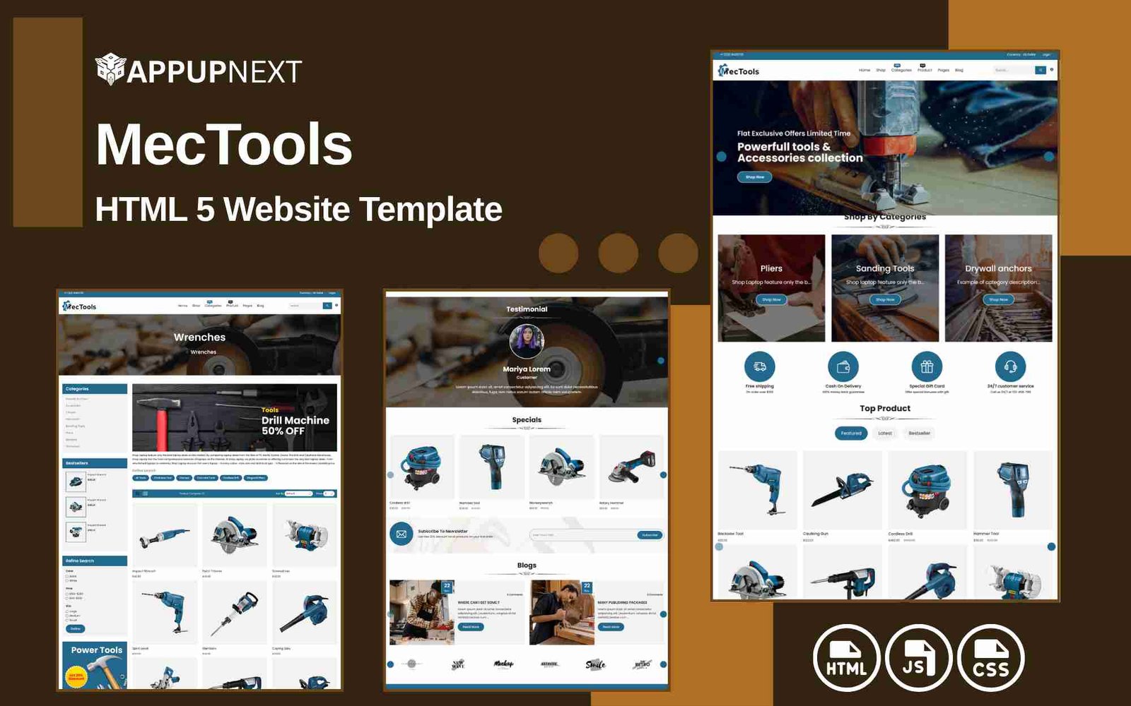 MecTools - HTML 5 Website Template
