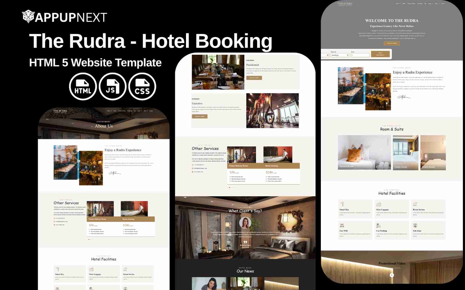 The Rudra - Hotel Booking - HTML 5 Website Template - v1