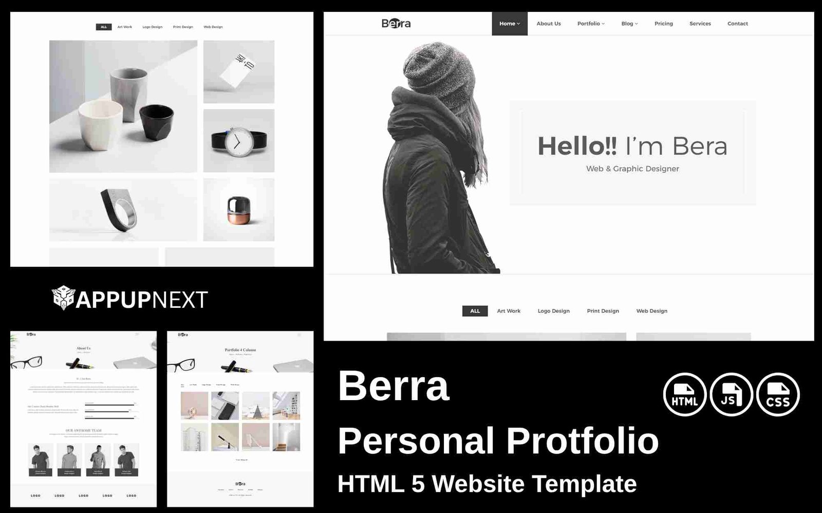 Berra - Personal Protfolio - HTML 5 Website Template - v1