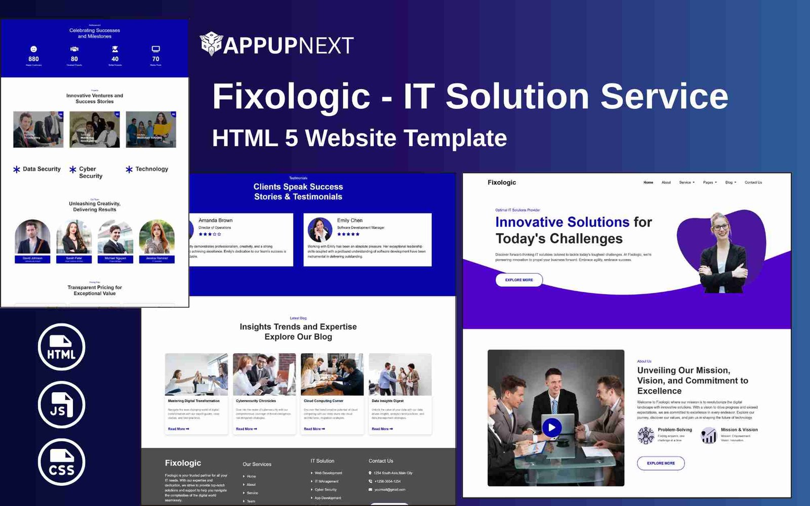 Fixologic - IT Solution - HTML 5 Website Template
