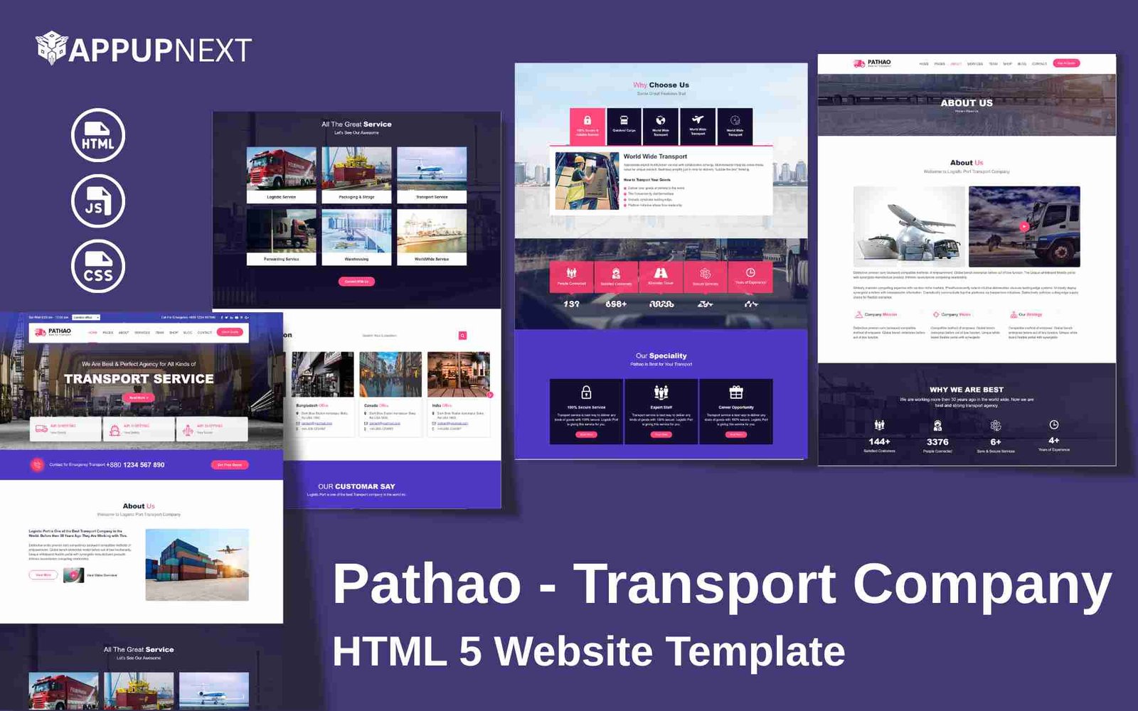 Pathao - Transport Company - HTML 5 Website Template - v2