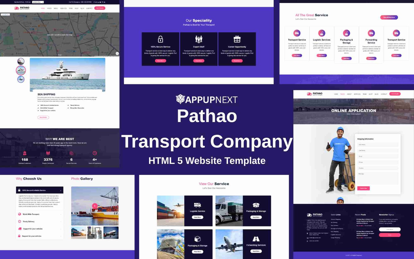 Pathao - Transport Company - HTML 5 Website Template - v5