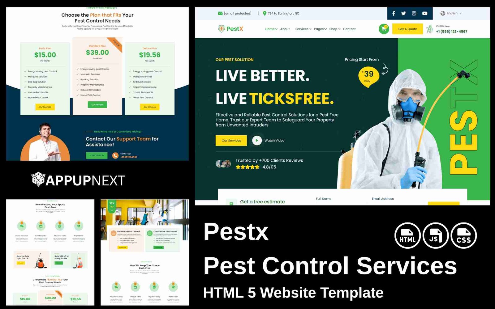 Pestx - Pest Control Services - HTML 5 Website Template - V1